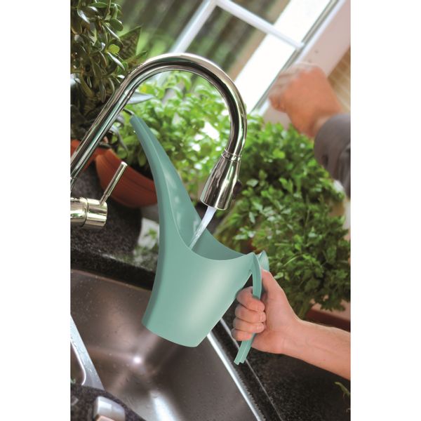 Konewka mała 1,5L dom ogród kwiaty zioła warzywa antracyt zdjęcie 5