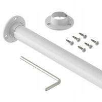 DRĄŻEK NA UBRANIA DO SZAFY 2X UCHWYTY DO GARDEROBY Fi 25MM 148 cm