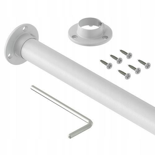 DRĄŻEK NA UBRANIA DO SZAFY 2X UCHWYTY DO GARDEROBY Fi 25MM 148 cm na Arena.pl