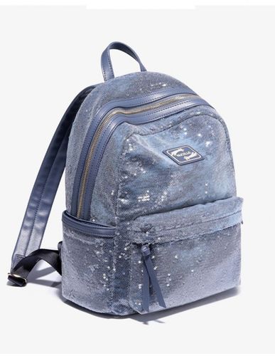 Błyszczący niebieski plecak na Arena.pl