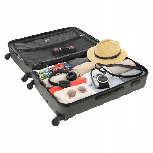 Duża Twarda WALIZKA Podróżna Bagaż REJESTROWANY Pojemna TORBA XXL 4 KÓŁKA na Arena.pl