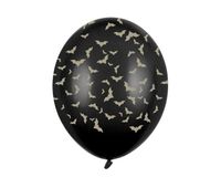 Balony lateksowe Nietoperze czarne Halloween 30cm 3szt