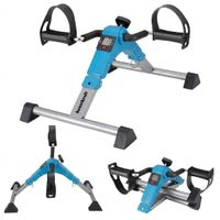 Rowerek treningowy rower rehabilitacyjny składany rotor 2w1 LCD niebieski