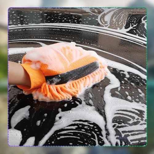 Myjka do samochodu rękawica z mikrofibry do mycia auta felg dwustronna na Arena.pl