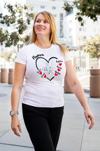 KOSZULKA DZIEŃ MAMY PREZENT DZIEŃ MATKI PERSONALIZOWANY Z IMIONAMI DZIECI M na Arena.pl