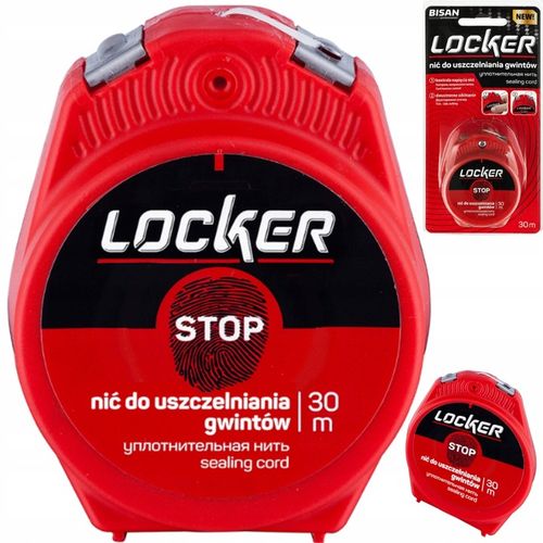 NIĆ NITKA DO GWINTÓW USZCZELNIAJĄCA ZAMIAST PAKUŁ TEFLONU LOCKER 30 mb na Arena.pl