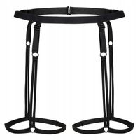 Promees harness ALEXIS - ozdobna uprząż S/M Czarny