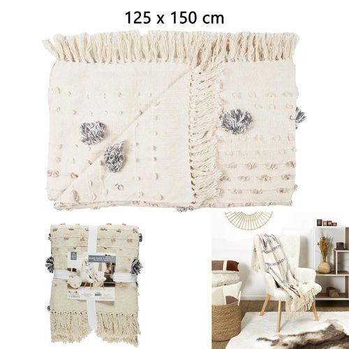 Koc/ Pled Tuffo 125x150cm kremowy na Arena.pl