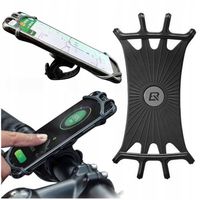 2 x Uchwyt Rowerowy Rockbros LF436BK NA Telefon Stabilny Uniwersalny Czarny