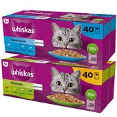 Whiskas Karma dla kotów MIX 6 smaków ryba drób 85 g x 80 sztuk