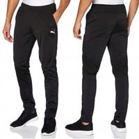 PUMA MĘSKIE CZARNE SPODNIE DRESOWE TRENINGOWE WYGODNE DRESY r. L