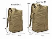Plecak motocyklowy, wojskowy, worek marynarski, żeglarski 23L (S) KHAKI