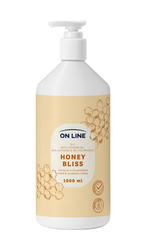 ON LINE Płyn do kąpieli i żel pod prysznic 2w1 Honey Bliss 1000 ml na Arena.pl