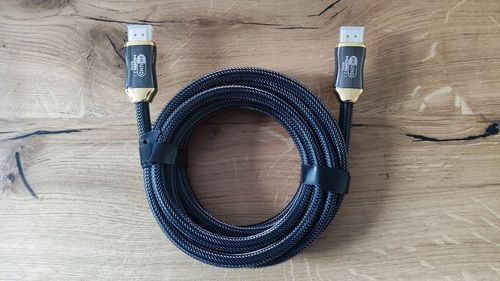 Kabel HDMI 2.1 3m Ultra High Speed 8K 60Hz 4K 120Hz HDR eARC Plecionka na Arena.pl