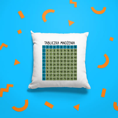 Tabliczka mnożenia  - poduszka na prezent na Arena.pl