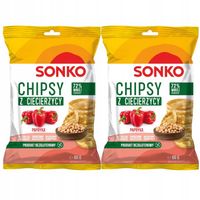 Sonko Chipsy z ciecierzycy o smaku papryki 60 g x 2 sztuk
