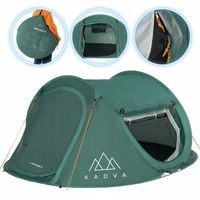Lekki namiot kempingowyy 3 osobowy KADVA Tartuga 3 TRWAŁY SAMOROZKŁADAJĄCY