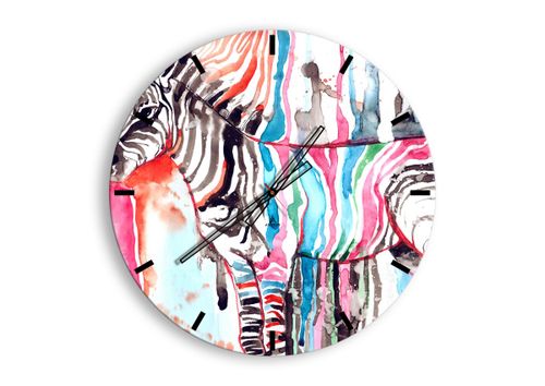 Zegar Ścienny - Zebra Rysunek - 60X60 Cm - C3Ar60X60-3075 na Arena.pl