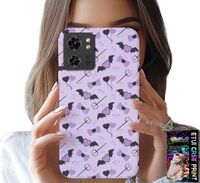 ETUI DO MOTOROLA EDGE 40 - MODNE WZORY WIDŁY SERCA KOKARDKI KOKARDA