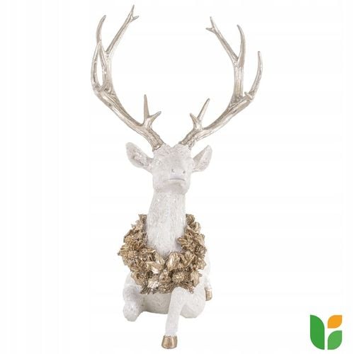 Figurka dekoracyjna świąteczna renifer jeleń duży leżący 53x50x29 na Arena.pl