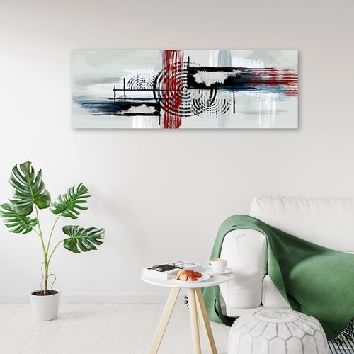 Obraz na płótnie, Abstrakcja na szarym tle 150x50 na Arena.pl