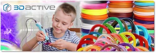 DUŻY ZESTAW WKŁADY DO DŁUGOPISU 3D PEN DLA DZIECI PLA FILAMENTY 40x5m 200 m na Arena.pl