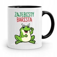 Dla Baristy Baristki Kawiarki Kubek Czarny Prezent Z Nadrukiem Ze Zdjęciem