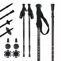 Kije turystyczne KADVA Sajama niebieski 65-135 cm REGULOWANE ALUMINIOWE