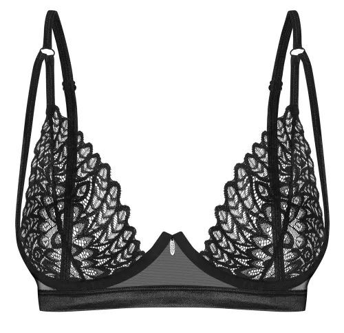 obsessive donarella biustonosz tiulowy czarny xl/2xl miękki na Arena.pl