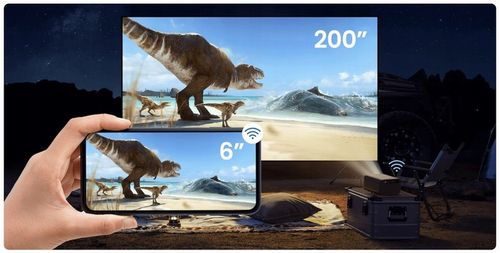 PROJEKTOR RZUTNIK 45000 LM 1500 Ansi ANDROID FULL HD 4K LED WIFI na Prezent na Arena.pl