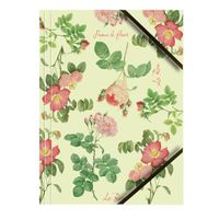 TECZKA Z GUMKĄ A4 RÓŻE NA ŻÓŁTYM TLE BT601-D3 TETIS