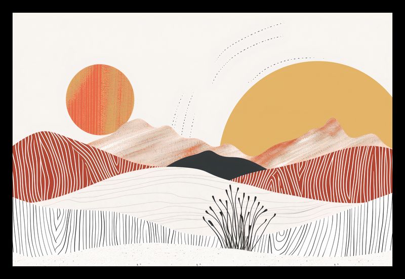 Plakat 30x20cm Roztańczone Słońce zdjęcie 2