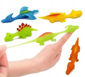 Dinozaury ZABAWKA Żelowe do STRZELANIA KOMPLET dla DZIECI 5 sztuk