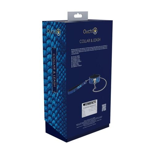 florence collection - collar with leash - blue na Arena.pl