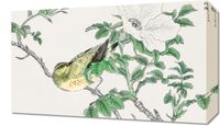Obraz 50x30cm Bulbul and Rosa, Kashu Japoński Vintage do Salonu