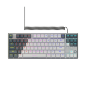 LORGAR Klawiatura Gamingowa Przewodowa Azar 514, mechaniczna, RGB, Biała