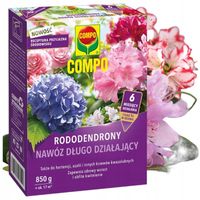 NAWÓZ DO RODODENDRONÓW HORTENSJI AZALII WRZOSÓW DŁUGO DZIAŁAJĄCY 850g COMPO