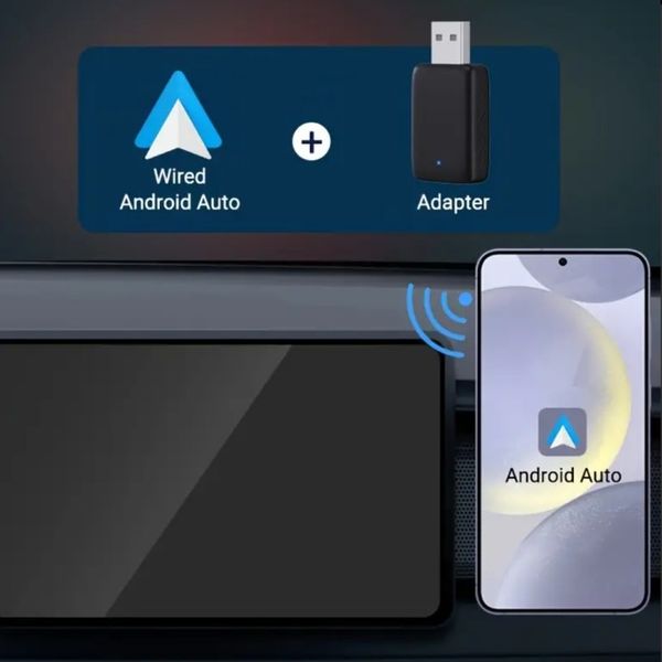 Adapter CarPlay Android Auto BEZPRZEWODOWY WiFi Bluetooth USB USB-C zdjęcie 5
