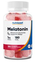 NUTRICOST Melatonin 1 mg - Melatonina (180 żelek)