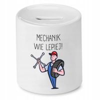 Skarbonka Mechanika Mechanik Wie Lepiej Prezent Z Nadrukiem Ze Zdjęciem