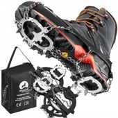 RACZKI NA BUTY TURYSTYCZNE TREKKINGOWE GÓRSKIE Z KOLCAMI ŁAŃCUCHY PREMIUM L