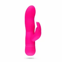 easytoys mad rabbit pink - silikonowy masażer intymny z podwojną stymulacją