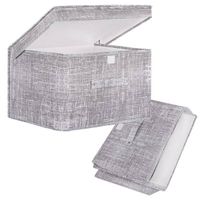 Pudełko do przechowywania 30x50x40cm organizer zamykany szary