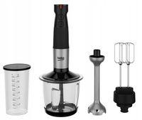 Blender ręczny Beko HBA 81762BX 750W 12 prędkości 4 ostrza 700 ml Stal
