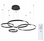Żyrandol lampa wisząca LED okręgi ring pilot 40+60+80+100cm PILOT SILVA EX