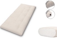 Materac naturalny 90x200 - Pascall Futon Slim Natural - Ecru