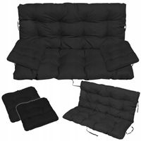 Poduszki na meble ogrodowe wodoodporne poducha 140x60x50 + 2x 45x45 zestaw