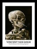 Plakat 13x18cm Design Skeleton, Van Gogh Vintage do Salonu