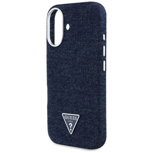 etui guess denim triangle logo magsafe   do iphone 16 niebieski na Arena.pl