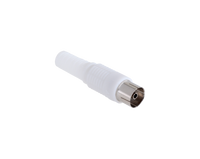 GNI0253 Gniazdo antenowe TV na kabel dlugie biale